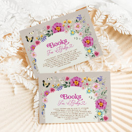 Helle Wildblume Butterfly Garden Books for Baby Begleitkarte