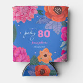 Helle Wildblume Summer Birthday Party Dosenkühler (Vorderseite)