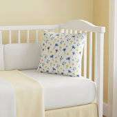 Helle Wildblumen Mohn Kornblume Kissen