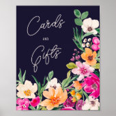 Helle, wilde Blume begrüßen Brautparty Poster (Vorne)