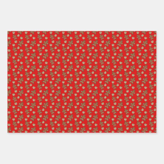 Helle Winterfarben Set 1 Packpapierblätter Geschenkpapier Set (Vorderseite 3)