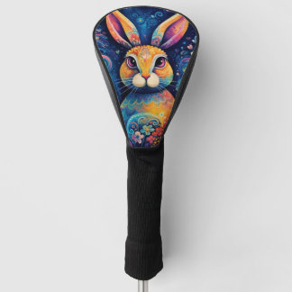 Helle Wirbel und Herzen Blau Golf Headcover