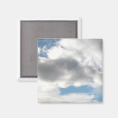 Helle Wolken Magnet (Vorderseite/Rückseite)
