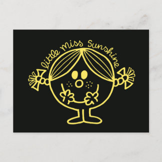 Helle Yellow Little Miss Sunshine Postkarte