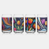 Helle zeitgenössische Blume Kunst Glas (Vorderseite)