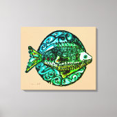 Helle zeitgenössische Freundlichkeit Fisch Kunstdr Leinwanddruck (Vorderseite)