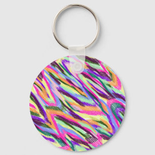 Helle Zickzacke Keychain Schlüsselanhänger