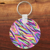 Helle Zickzacke Keychain Schlüsselanhänger (Vorderseite)