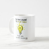 Helle Zukunft Dank an den Lehrer Kaffeetasse (Vorderseite Links)