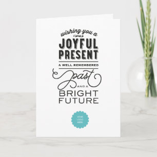 Helle Zukunft geklappt Feiertagskarte