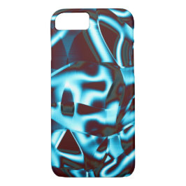 Helle Zykantfarben in abstrakten Streifen auf dunk Case-Mate iPhone Hülle