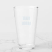 Helleblaue Team-Groom-Junggesellenabschied Glas (Rückseite)