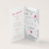 Hellebore Art Hochzeit Details Gastplan (Innenseite)