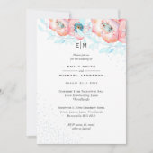 Hellebore Blue Dusty Rose Hochzeit Empfang (Vorderseite)