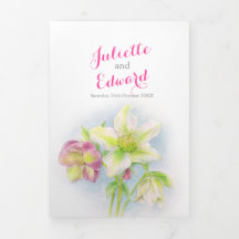 Hellebore Blume Hochzeit der Wasserfarbe