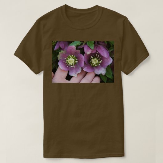 Hellebore Blume Pflanze 3 T-Shirt (Design vorne)