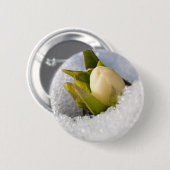 Hellebore, die durch den Schnee wachsen, Button (Vorne & Hinten)