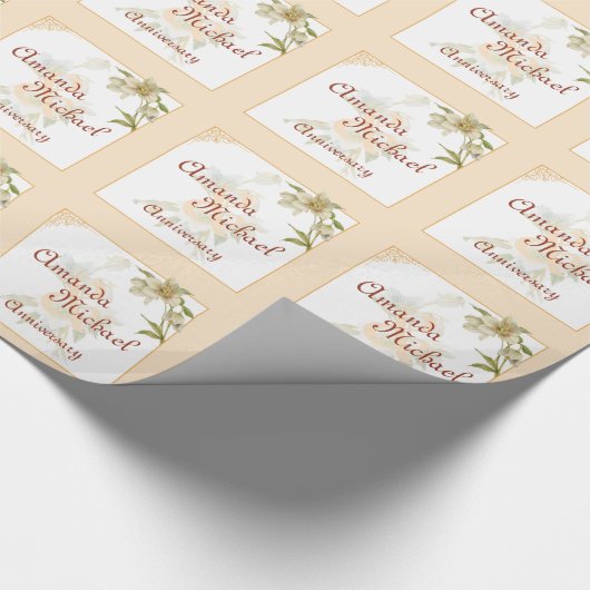 Hellebore Geschenkpapier (Ecke)