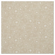 Hellebore Handgezeichnetes Beige-neutrales Muster
