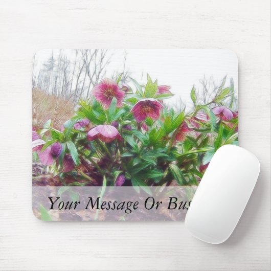Hellebore Pflanze im Garten Mousepad (Mit Mouse)