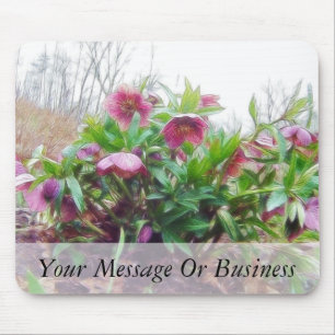 Hellebore Pflanze im Garten Mousepad
