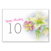 Hellebore Tischnummern (Vorderseite)