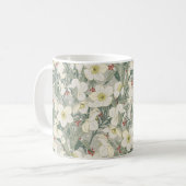 Hellebore Winter Blume Kaffeetasse (Vorderseite Links)