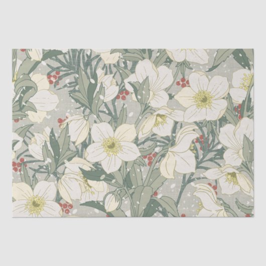 Hellebore Winter Blume Seidenpapier (Vorderseite)