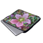 Hellebore Winter Rosen Laptop Sleeve (Vorne Knopf)