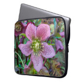 Hellebore Winter Rosen Laptop Sleeve (Vorderseite Links)