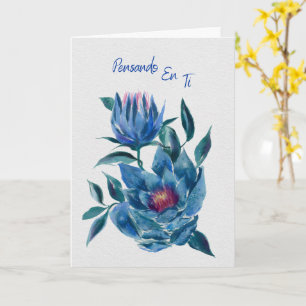 Hellebores Azules Pensando en Ti Karte