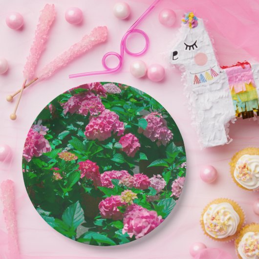 Helleborus Blume - Weihnachtsfeier Rose Pappteller (Party)