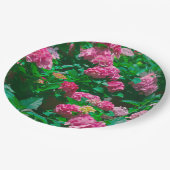 Helleborus Blume - Weihnachtsfeier Rose Pappteller (Schrägansicht)