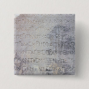 Hellenistic Epigraphstein, fand in Ephesus Button