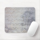 Hellenistic Epigraphstein, fand in Ephesus Mousepad (Mit Mouse)