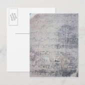 Hellenistischer Epigraphstein in Ephesus Postkarte (Vorne/Hinten)