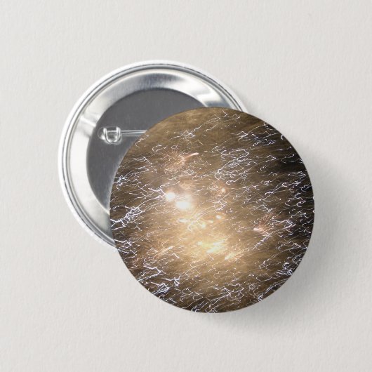 Heller abstrakter Feuerwerk-Knopf Button (Vorne & Hinten)