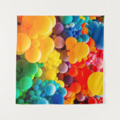 Heller, abstrakter Hintergrund des Wirrwarts von R Wandteppich (Vorderseite (Horizontal))