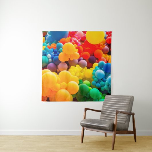 Heller, abstrakter Hintergrund des Wirrwarts von R Wandteppich (Beispiel)