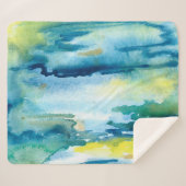 Heller, abstrakter Hintergrund. Wasserfarbe Sherpadecke (Vorderseite (Horizontal))