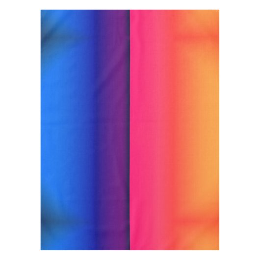 Heller abstrakter Neonsonnenaufgang Tischdecke (Vorderseite)