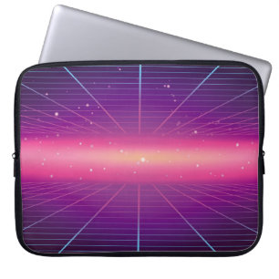 Heller, abstrakter Retro-Hintergrund im 80er-Stil Laptopschutzhülle
