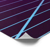 Heller, abstrakter Retro-Hintergrund im 80er-Stil Poster (Ecke)