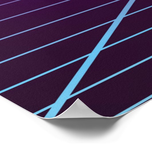 Heller, abstrakter Retro-Hintergrund im 80er-Stil Poster (Ecke)