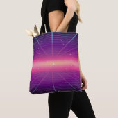Heller, abstrakter Retro-Hintergrund im 80er-Stil Tasche (Von Nahem)