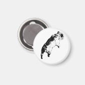 Heller Akzent Magnet (Vorderseite/Rückseite)