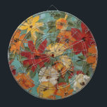 Heller ausdrucksvoller Garten Dartscheibe<br><div class="desc">© Silvia Vassileva/wildes Apple.  Ein Bild der hell farbigen Blumen in den verschiedenen Farben. Der blaue Hintergrund ist in den verschiedenen Schatten.</div>