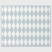 Heller Baby-Blau-Diamant-modernes Retro Muster Geschenkpapier (Flach)