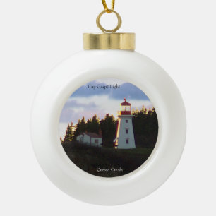 Heller Ball KappeGaspe oder Schneeflockeverzierung Keramik Kugel-Ornament