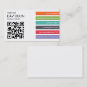 Heller Bar QR CODE Sozialmedium-Geschäfts-Karte Visitenkarte (Vorne/Hinten)